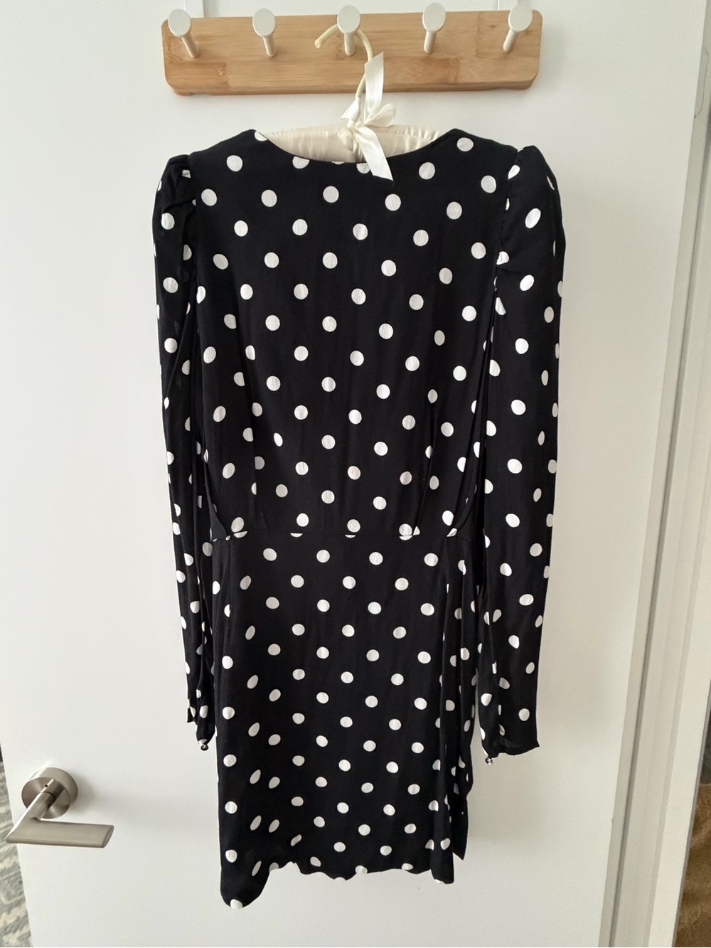 H&M Black and White Polka Dot Mini Dress